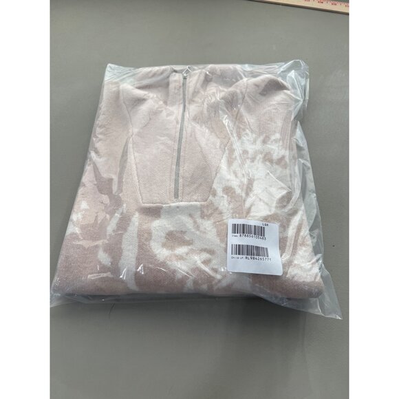 TWRHLL by Christie Brinkley Half Zip Pullover Sweater Size Large Oatmeal Neutral - Picture 2 of 5